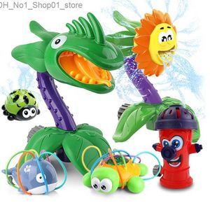 Bath Toys Nowe kreskówki na zewnątrz zraszacze do zraszania wody dla dzieci zabawki do kąpieli dziecięcej w sprayu zabawka w wodę zabawki zraszacze do dzieci Q231212