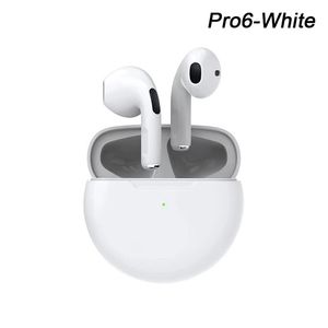 Air Pro 6 TWS trådlöst headset hörlur Bluetooth-kompatibla 5.0 vattentäta hörlurar med mic för Xiaomi iPhone Pro6 öronsnäckor