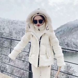 Mackagages 복구 재킷 디자이너 패션 여성 스키 재킷 시라 패널 두꺼운 따뜻하고 차가운 다운 스 플라이싱 및 두껍게 4412