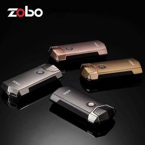 2023 USB Charging Dual Arc Touch Sensing Creative Windproof Lighter Outdoor High Power Electric Flameless Gift for Men