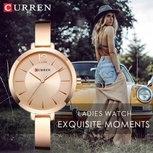 Wristwatches CURRENT Fashion Creative Dress Ladies Bracelet Quartz Watch Women Luxury Sport Stainless Steel Women Watch Gift Female Clock 231211