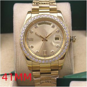 Womens Watches Luxury Designer Classic Fashion Matic Mechanical Watch Size 36mm 41mm Två storlekar finns tillgängliga Sapphire Glass Watertproof Dhzmt