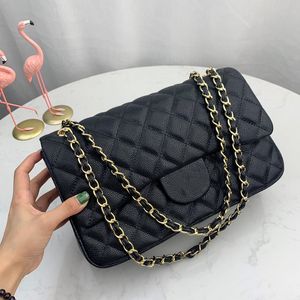 Women Luxury Designer Bag Bag Crossbody Bag Bag Bag Diamond Stripe CF سلسلة سلسلة الأكياس Tabby Bag Caviar Leather Clutch Bag Prestipags Handbags