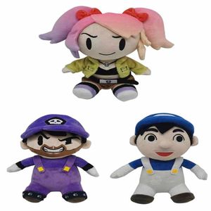 Smg3 plushie boneca de pelúcia smg4 perímetro animado roxo pequeno homem figura de pelúcia personalizado lote cabelo macio brinquedo de pelúcia