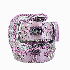 Designer Herrengürtel Klassiker BB Belt Luxusgürtel glänzende Diamantdekoration Leine Mode Kuhleder Leinen hohe Qulity -Gürtel 432
