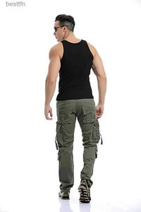 Men's Pants Military Tactical pants men lti-pocket washed overalls men loose cotton pants cargo pants for men trousers size 28-42L231222