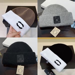 Simple Winter Hat Designer Beanie Men Knitted Cap Bucket Hats Classic Brand Letter Luxury Solid Color Wool Bonnet Womens Mens Beanies Christmas Gift