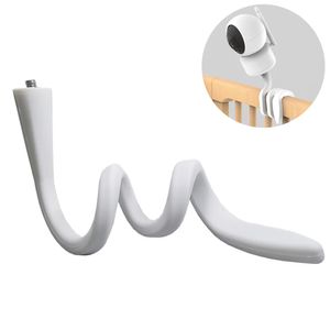 Baby Monitor Camera IP Holder Stand Wall Mount Silica gel Bracket HoleFree Crib Cradle Rod Hose Flexible Twist Mounting 231211