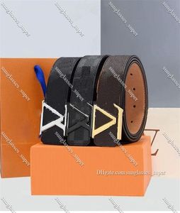 أحزمة العلامة التجارية الكلاسيكية M9608 Mens Belt Fashion Men Leather Black Business Omplic Big Gold Buckle Casual Ceinture with Orange BO6472643