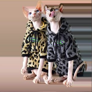 Cat Costumes C C Sphynx Cat Hoodie Devon Rex Outfits autumn winter warm Sphinx Clothing hairless cat clothes Devon Rex pet costume for Cat 231212