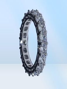 Eternity Promise Ring 925 Sterling Silber Kissenschliff Diamant Stein Verlobung Ehering für Damen Herren Party Schmuck 4232414