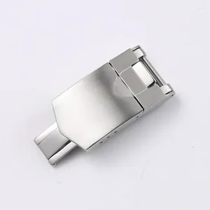 Watch Bands Quality Stainless Steel Clasp Folding Buckle Strap Watchband Belt For Black Bay 18mm Silver