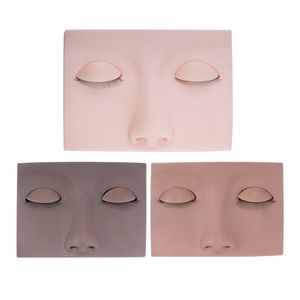 Eyelash extension mannequin head pink brown skin color Grafted eyelash head mold Eyelash grafting practice tool High simulation