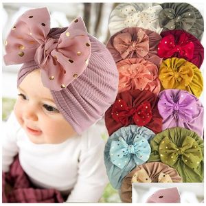 Caps & Hats 11 Colors Child Ears Er Hats Fashion Baby Indian Hat Children Turban Knot Head Wraps Caps Drop Delivery Baby, Kids Materni Dhshc