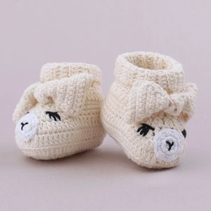 Erste Wanderer Cartoon handgemachte häkeln gestrickte Babyschuhe Kawaii Schleife Baby Mädchen Booties rutschfeste Baby Jungen Lauflernschuhe Turnschuhe 231211