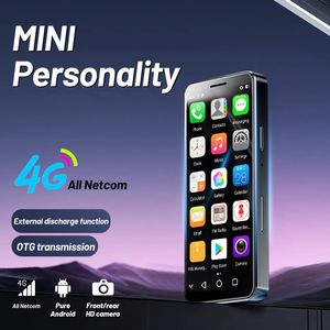 Original Soyes XS16 Pro 4 '' Mini Unlocked Smartphone 4GB RAM 128 GB ROM Android 10.0 Octa-Core 2100mAh Face ID NFC 4G LTE Type-C OTG Liten telefon