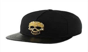 Cool nyhet Skull Rivets Punk Hip Hop Baseball Cap Women Sunshade Cotton Sports Sunscreen Street Dance Sun Hats P4672854818775026