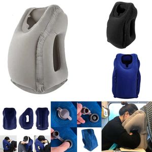 New Storage Bags 1pc Inflatable Air Cushion Travel Pillow Headrest Chin Support Cushions for Airplane Plane Office Rest Neck Nap Pillows