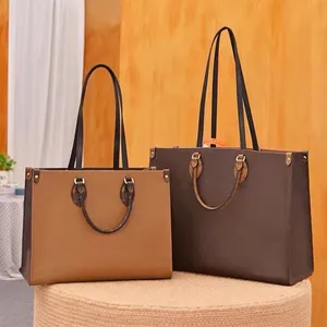 10A 44570/44571 Luxurys Designer Bag Women Handbags Embossed Flower lvse Monograms ONTHEGO GM MM Handbag Purse Tote Shoulder Female luxury ON THE GO bags high quality