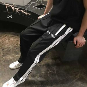 Designer Clothing Pa Tracksuits Fashion Pant Palmes Ss Side Black White Striped Pants Casual Sportswear Unisex Jogger Trousers Sweatpantscctv