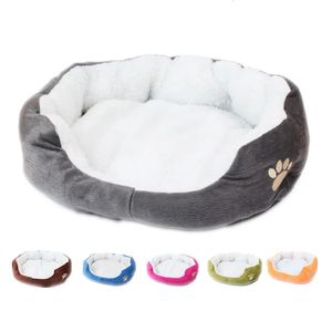 kennels pens Pet Dog Bed Cashmere Warming Dog Bed House Soft Dog Lounger Nest Dog Baskets Fall Winter Plush Kennel for Cat Puppy Supplies 231212
