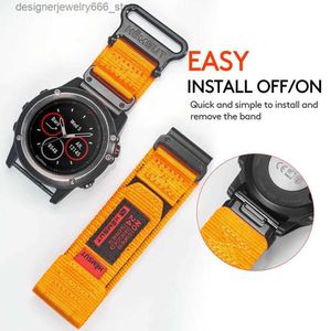 Garmin Band nylon QuickFit 20 22 26mmスポーツリストストラップのFenix7 Forerunner /epix /Instinct /Tactix Q231212と互換性のあるバンドを見る