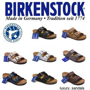 Birknstocks Sandalen-Hausschuhe Herren- und Damen-Sandalen Sommer-Freizeit-Hausschuhe Birknstocks One Line Mop Cork Double Button Solid Color Cool Mop Herren- und Damen-S-HBED