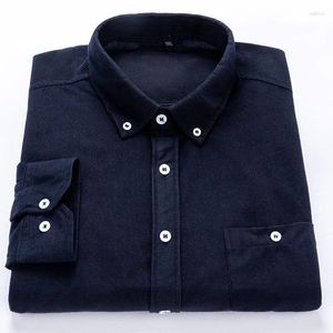 Männer Casual Hemden 2023 Frühling und Herbst Einfarbig Slim Fit Square Neck Pocket Button Mode Elegante Pendler Langarm hemd