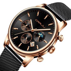 CRRJU 2266 Quartz Mens Watch Selling Casual Personality Watches Populära studentens armbandsur Multicolor Choice2716