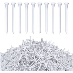 Golf tees 1000 pcs golf tees toplu ahşap tees 3-1/4 inç boyunda beyaz golf tees kadınlar için erkekler bayanlar kulüpler golf top tema parti aksesuarları 231212