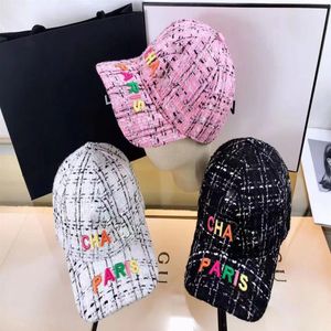 Ball Caps Women's Designer Baseball Cap Men's Fashion Patchwork Embroidery Casquette Couple Rainbow Color Letters Hats286H