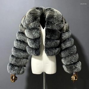 Damen Pelz Winter Damen Kleidung Stil Kunstmantel Natürliche Jacke Hochwertige Luxus Warme Oberbekleidung