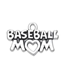 Nytt mode lätt till DIY 20st Festival Present Baseball Mom Charms smycken för kvinnliga smycken som passar för halsband eller8740824