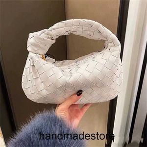 Jodie Venetaabottegaa Woven Handbag 2023 Spring and Summer Knotting Cowhide Cowhorn Bag Cloud Bag Bag Leather Leather