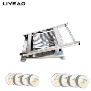 Commercial Sushi Roll Slicer Cutting Machine Manual Japan Rice Sushi Roll Cutter