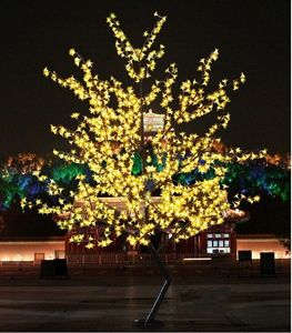 LED Cherry Blossom Tree Light 864pcs LED Bulbs 1.8m Height 110/220VAC Seven Colors for Option Rainproof Outdoor Usage 8R
