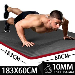 Yoga Mats Fitness Yoga Mat Exercise At Home Pilates Meditation Gymnastics Nonslip Thick Equipment Body Building Sports Entertainment 231211