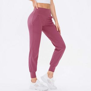 24SS Womens Women Yoga Nionde Running Fiess Joggers Soft High midje Elastic Casual Jogging Pants 5 Colors Topsweater Jacketstop