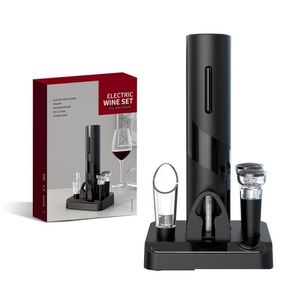 Openers New Wine Opener Four Piece Cylinder Box Packaging Kitchen Supplies Mtifunctional Gift Set Plastic Electric Drop Delivery Home Dhy2E