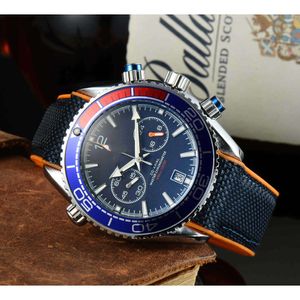 Designer Omegawatch Commodity Business Men's European Watch Five Needle Quartz Watch Multi Functional Large Dial Watch Men's Watch Batch