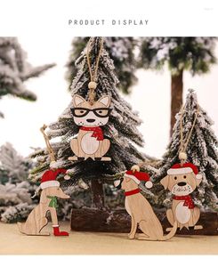 Decorative Figurines Decoration Pendant Hanging Ornament Funny Dog Party Navidad Noel 2023 Year Decor Christmas Creative Gift Tree