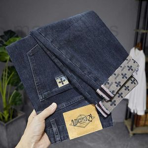 Jeans masculinos designer 2023 moda coreana jeans impressos para homem, bordado fino para homem, roupa casual e calças de inverno h61p