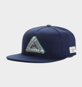 verstellbare marineblaue grüne weiße CS WL TRIANGLE OF TRUST 100 Polyester Hip Hop Mann Frau Snapbacks8838748