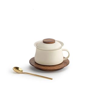 Coffeware sätter 150 ml kaffekopp ljus lyx retro kaffesats keramiskt högt utseende nivå europeisk avancerad liten utsökt kaffekopp 231212