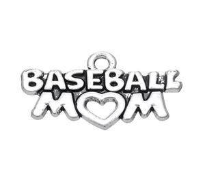 New Fashion Easy to diy 20Pcs Festival Gift Baseball Mom Charms Jewelry For Women jewelry making fit for necklace or3106029