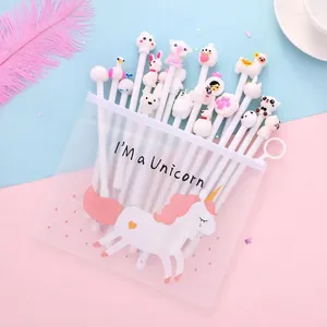 Kawaii Cute Cartoon Gel Ballpoint Pen Children Kids Pink Rollerball