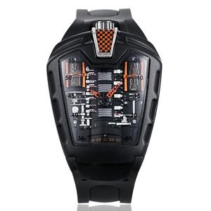 Zegarek trujący samochód sportowy koncepcja wyścigowa w stylu mechanicznym sześciocylindrowy element silnika Creative Watch Watch Męski trend F216B