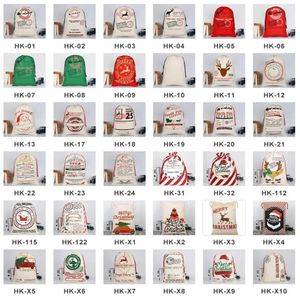 Juldekorationer Santa Sacks presentpåsar stora ekologiska tunga duk-väskor GJ07112667