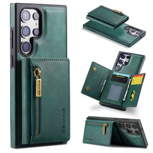 Magnetiskt löstagbart plånbokslädertelefonfodral för Samsung S21 S22 S23 Plus S24 Ultra S24Plus Google Pixel 8 Pro stötsäkert skyddsskydd