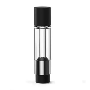 Tam Cam Vape Kartuşlar Siyah Gümüş 0.5ml 0.8ml 1.0ml Tüm Gözlük 510 İplik Kurşun Ücretsiz Boş Arabalar